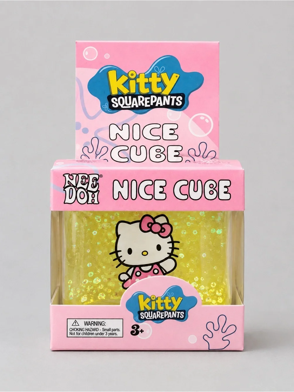 Hello Kitty SquarePants Glitter Nice Cube Squishy – Assorted Colors